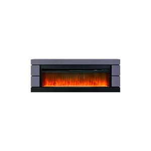 Каминокомплект Modern 60 (Разборный) - Серый графит с черным с очагом Vision 60 LED