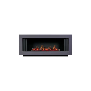 Каминокомплект Line SFT - Серый графит с черным с очагом Design L1000RF 3D PS/LOG