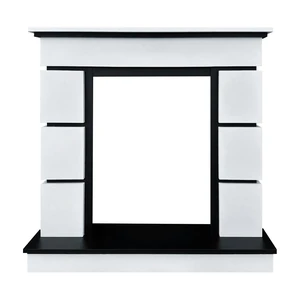 Портал Royal Flame Modern (Разборный) - Белый с черным
