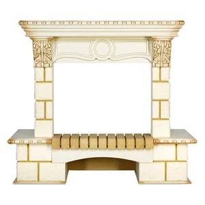 Портал Royal Flame Pierre Luxe - Шампань / Слоновая кость с патиной Портал Royal Flame Pierre Luxe - Шампань / Слоновая кость с патиной