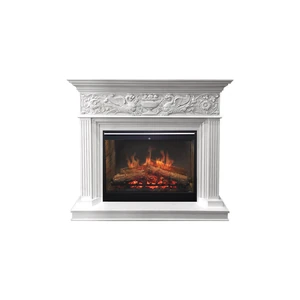 Каминокомплект Palace - Белый с серебром с очагом Symphony 30'' DF3020-INT