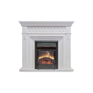 Каминокомплект Alexandria - Белый с очагом Majestic FX Black Каминокомплект Alexandria - Белый с очагом Majestic FX Black