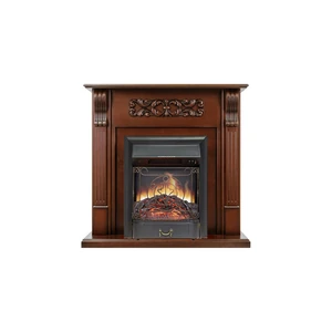 Каминокомплект Venice - Махагон коричневый антик с очагом Majestic FX Black
