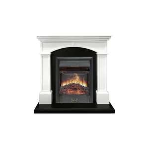 Каминокомплект Langford - Белый с черным с очагом Majestic FX Black