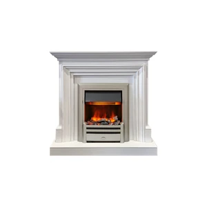Каминокомплект Bradford - Белый с очагом Chesford