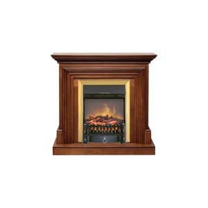 Каминокомплект Bradford - Орех с очагом Fobos FX M Brass
