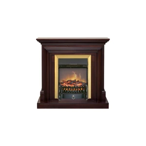 Каминокомплект Bradford - Темный дуб с очагом Fobos FX M Brass