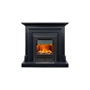 Каминокомплект Bradford - Серый графит с очагом Brookline Black Каминокомплект Bradford - Серый графит с очагом Brookline Black