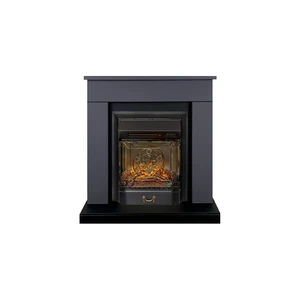 Каминокомплект Bergen (Разборный) - Серый графит (Ширина 900 мм) с очагом Majestic FX M Black RC