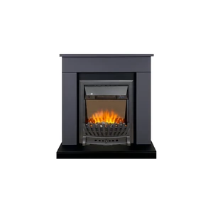 Каминокомплект Bergen (Разборный) - Серый графит (Ширина 900 мм) с очагом Aspen Black