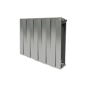 Секционный биметаллический радиатор Royal Thermo PianoForte 500, Silver Satin, количество секций 10