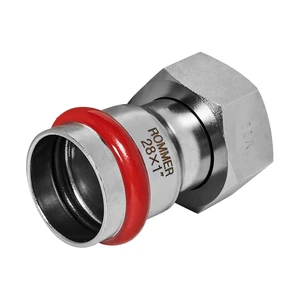 RSS-1026-000281 ROMMER Переходник с накидной гайкой ВПр-ВР, 28х1, из нержавеющей стали прессовой RSS-1026-000281 ROMMER Переходник с накидной гайкой ВПр-ВР, 28х1, из нержавеющей стали прессовой