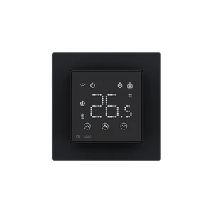 Комнатный термостат Ридан RSmart-SB с Wi-Fi подключением 230V, встраиваемый, черный