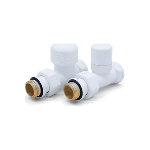 Прямой набор термостатический DR 1/2х1/2”, белый