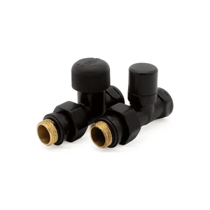 Прямой набор термостатический DR 1/2х1/2”, черный