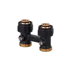 Вентиль Multiflex R ZB прямой ¾ НГ x ¾ НР, черный матовый, OVENTROP