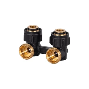 Вентиль Multiflex R ZB угловой ¾ НГ x ¾ НР, черный матовый, OVENTROP