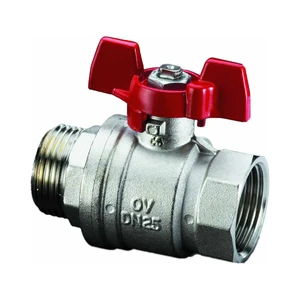 Кран шаровой Oventrop Optibal Ду15, НВ 1/2, рукоятка бабочка