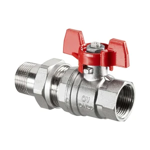 Кран шаровой Oventrop Optibal PN16 Ду25 НГ бабочка