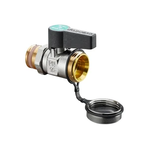 Optiflex KFE шаровой кран, DN 15 PN 10, с колпачком, ник латунь, DVGW-W, OVENTROP
