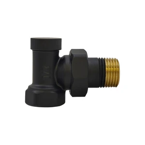 Запорный клапан Primoclima Armature угловой 1/2, черный матовый