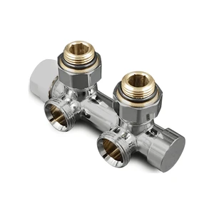 Узел нижнего подключения Primoclima Armature Thermolink термостатический угл. правый 1/2х3/4, хром