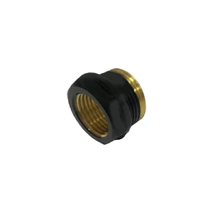 Переходник Schlosser 3/4 НР на 1/2 ВН, с уплотнителем Ral 9005 matt