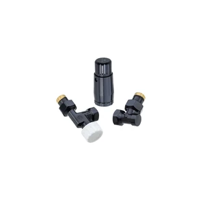Комплект аксиальный Schlosser DN15 GZ 1/2* GW 1/2 с головкой Мини M30*1,5 Ral 9005