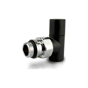 Вентиль SR Rubinetterie угловой серия Tondera Light, ручной 1/2, цвет черный матовый