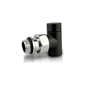 Клапан запорный SR Rubinetterie угловой серия Tondera Light, 1/2, цвет черный матовый