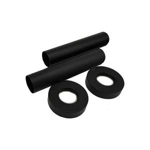 Комплект декоративных трубок SR Rubinetterie L70 x Ø18-20-1/2”, цвет чёрный матовый
