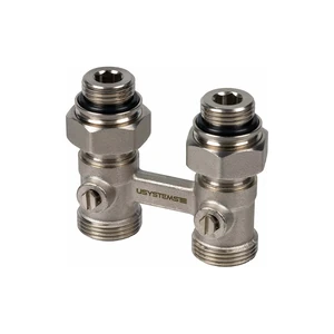 USYSTEMS узел нижнего подключения радиатора G3/4НР ЕК-G3/4НГ ЕК + ниппели 3/4-1/2 '1Ф