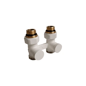 Узел нижнего подключения КЗТО PREMIUM 1/2ʹ х 3/4ʹ Eurokonus, прямой RAL 1T104S9016