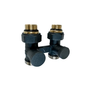 Узел нижнего подключения КЗТО PREMIUM 1/2ʹ х 3/4ʹ Eurokonus, прямой RAL TP26X-M215249005