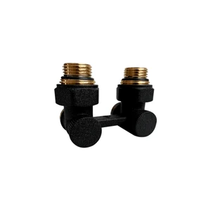 Узел нижнего подключения КЗТО PREMIUM 1/2ʹ х 3/4ʹ Eurokonus, угловой RAL TP26X-M215249005