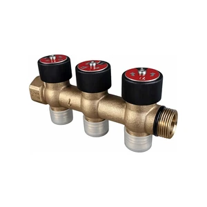 USYSTEMS коллектор SHB 3/4 бронзовый с вентилями НР/ВР 3x3/4НР Евроконус, ц/ц 50мм '1И USYSTEMS коллектор SHB 3/4 бронзовый с вентилями НР/ВР 3x3/4НР Евроконус, ц/ц 50мм '1И