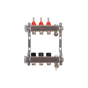 USYSTEMS коллектор UN с расходомерами стальной с накидной гайкой, выходы 3x3/4 Евроконус '1И