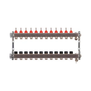 USYSTEMS коллектор UN с расходомерами стальной с накидной гайкой, выходы 12x3/4 Евроконус '1Ф