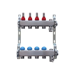 USYSTEMS коллектор FT с расходомерами стальной, выходы 4x3/4 Евроконус '1Ф