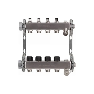 USYSTEMS коллектор UN с клапанами стальной с накидной гайкой, выходы 4x3/4 Евроконус '1Ф