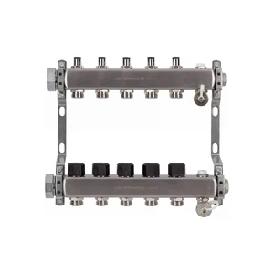 USYSTEMS коллектор UN с клапанами стальной с накидной гайкой, выходы 5x3/4 Евроконус '1Ф
