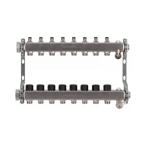 USYSTEMS коллектор UN с клапанами стальной с накидной гайкой, выходы 8x3/4 Евроконус '1Ф