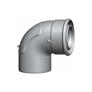 Отвод с ревизией DN80/125 87° WOLF