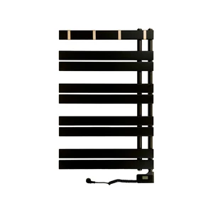 Полотенцесушитель электрический Primoclima FLAT 1040*700, 9 трубок 500W, Черный матовый