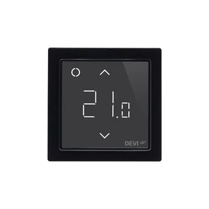 Терморегулятор DEVIreg™ Smart интеллектуальный с Wi-Fi, черный, 16А