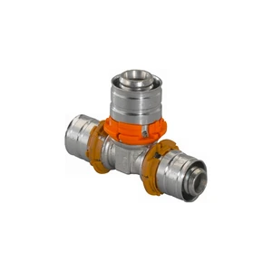Тройник UPONOR S-PRESS PLUS редукционный латунный 25-16-20