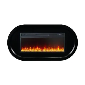 Каминокомплект Ellips - Черный (ширина 1450 мм) с очагом Vision 42 LED