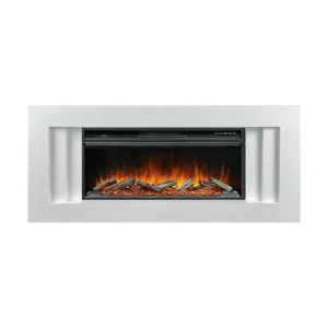 Каминокомплект Line 42 SFT - Белый с очагом Vision 42 LOG LED
