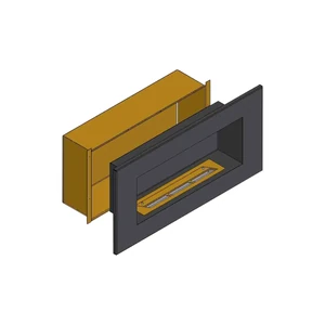 Теплоизоляционный корпус для встраивания в мебель для очага 1200 мм (ZeFire)