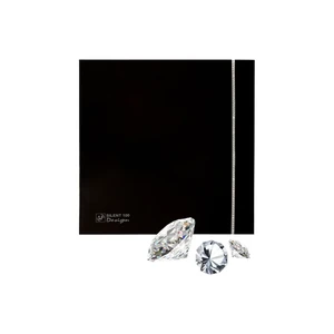 Накладной вентилятор Soler Palau SILENT-100 CZ BLACK DESIGN SWAROVSKI